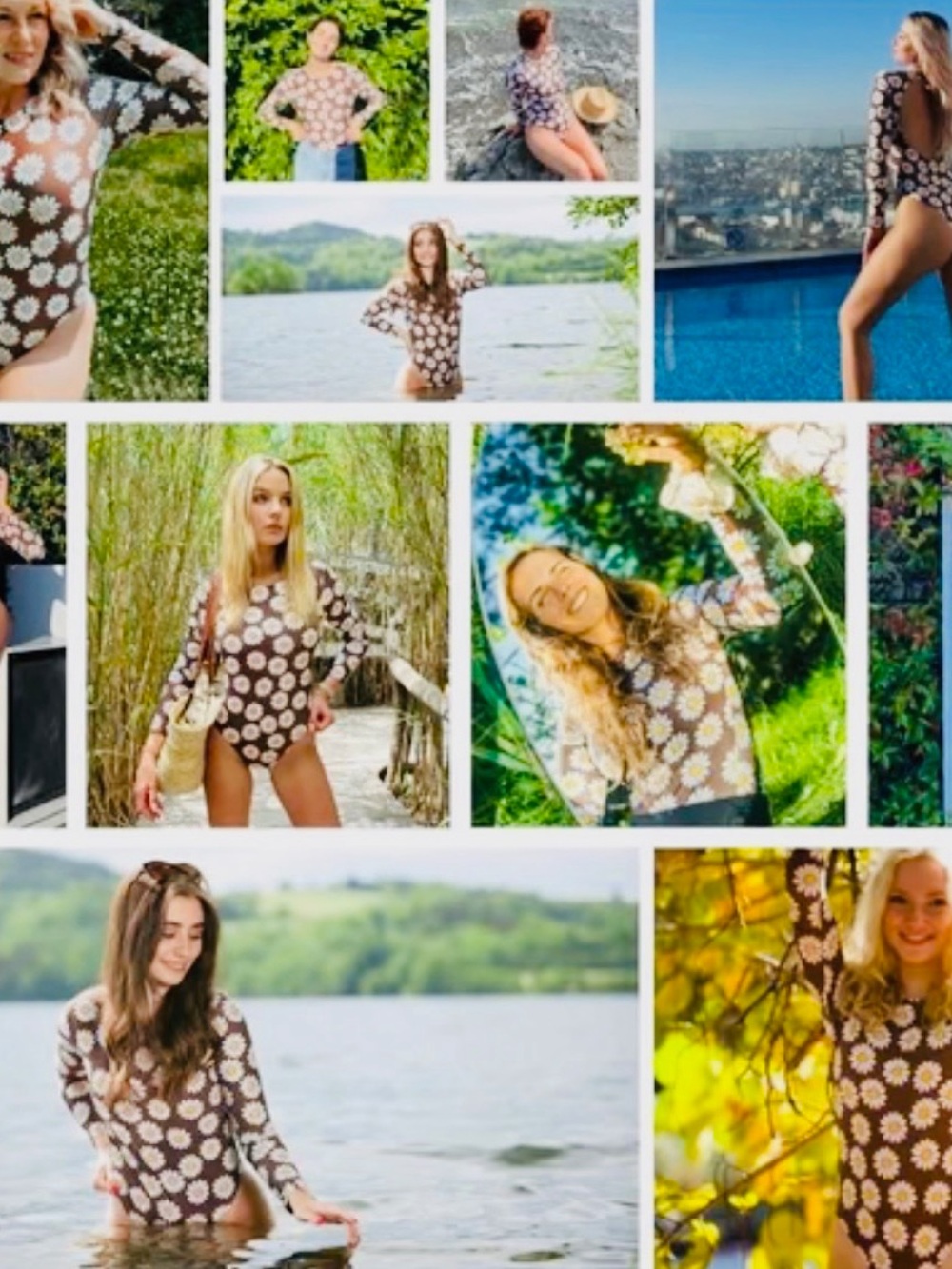 Franki Brown Backless Floral Print One Piece Swimwear - Picture 6 of 16
